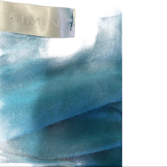 Eimin cowl neck sleeveless blue top size small - Picture 7 of 7